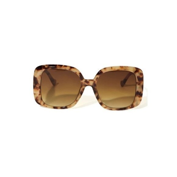 Call Me Baby Square Frame Temple Design‎ Sunglasses Tortoise main image 5